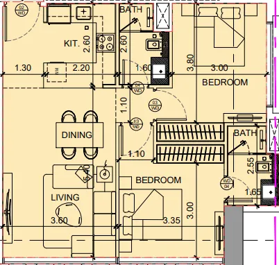 Binghatti Binghatti Twilight floor plan