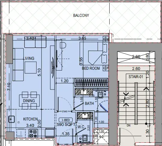 Binghatti Binghatti Vintage floor plan