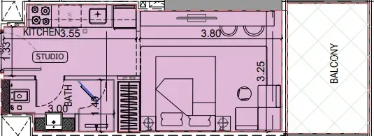 Binghatti Binghatti Vintage floor plan