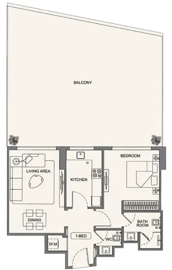 Binghatti Binghatti Wraith floor plan