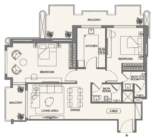 Binghatti Binghatti Wraith floor plan