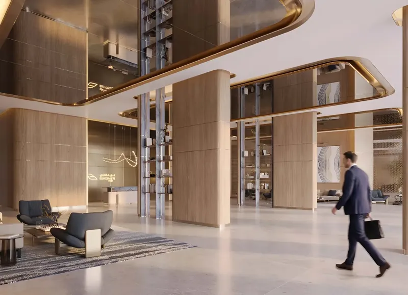 Lobby at Binghatti Wraith in Al Jaddaf Dubai
