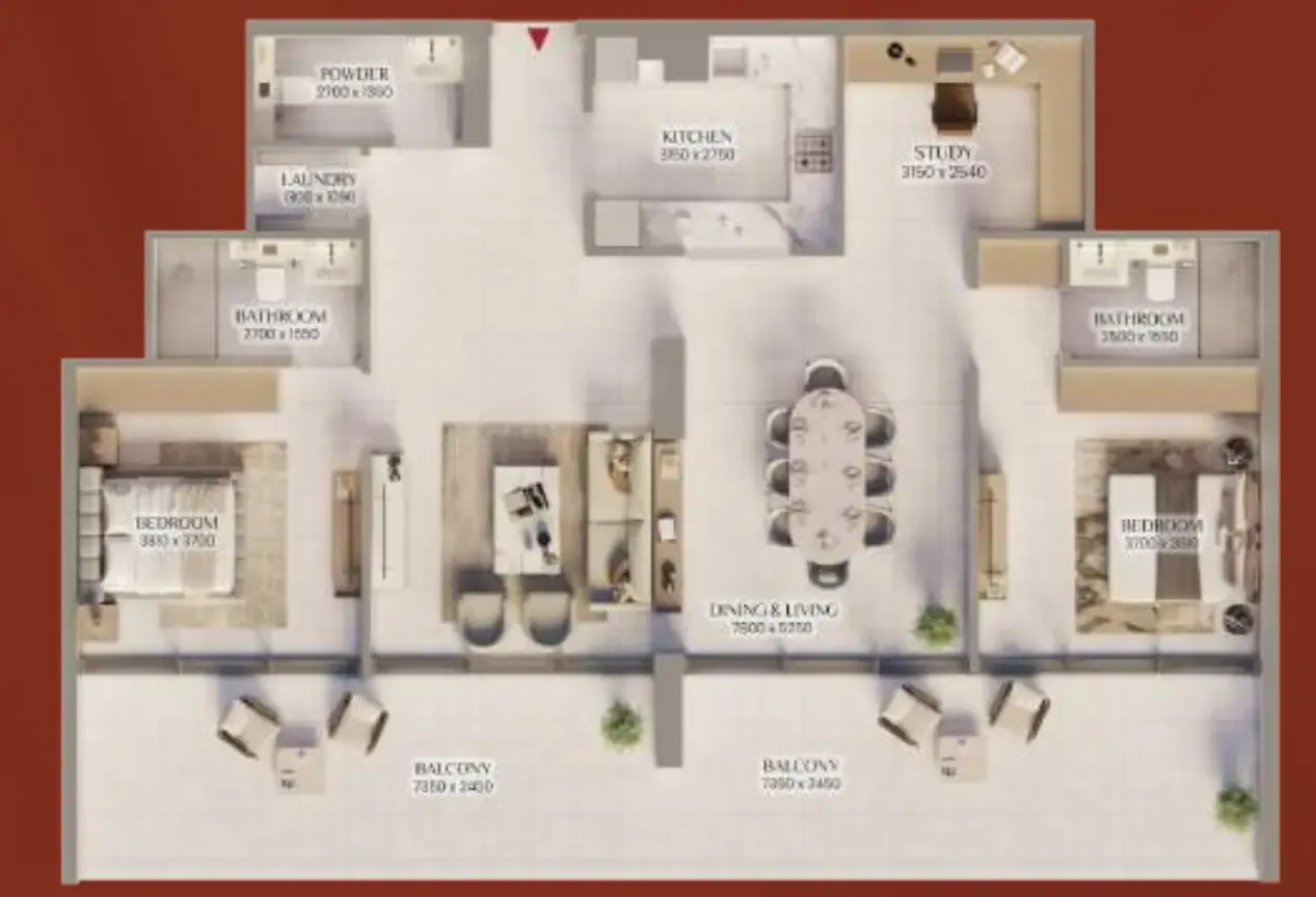 Grid Realty Bliss Tower floor plan