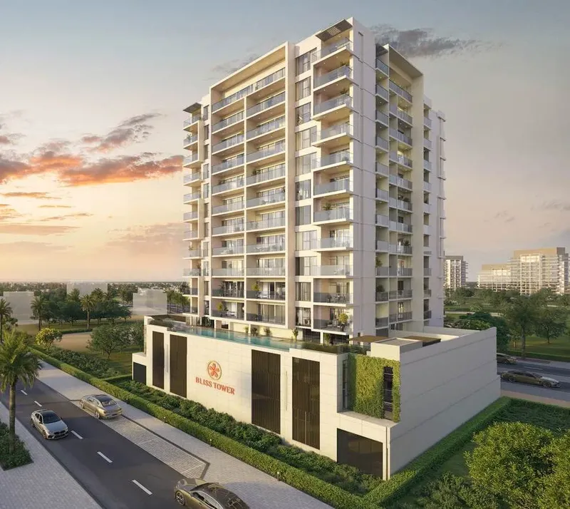 Exterior at Bliss Tower in Dubailand Residence Complex Dubai