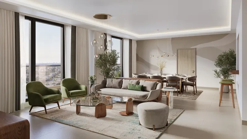 Interior at Bliss Tower in Dubailand Residence Complex Dubai