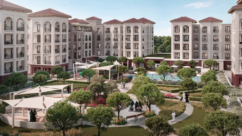 Exterior at Bloom Living - Granada in Shakhbout city Abu Dhabi