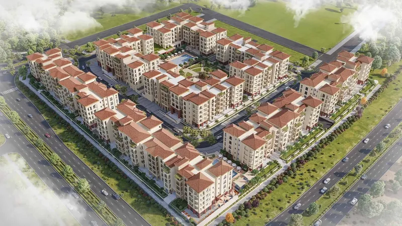 Exterior at Bloom Living - Granada in Shakhbout city Abu Dhabi