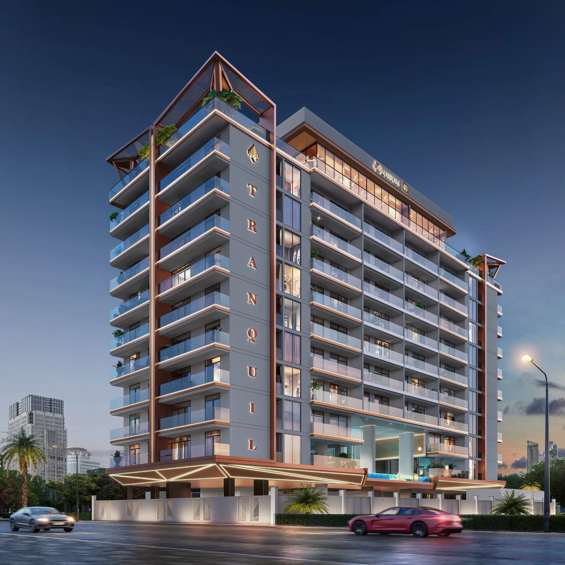 Exterior at Blossom 40 in Majan Dubai