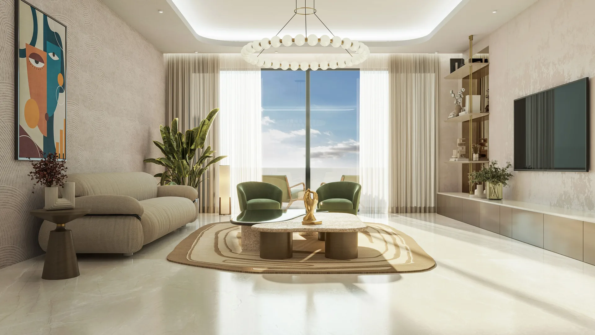 Interior at Blossom 40 in Majan Dubai
