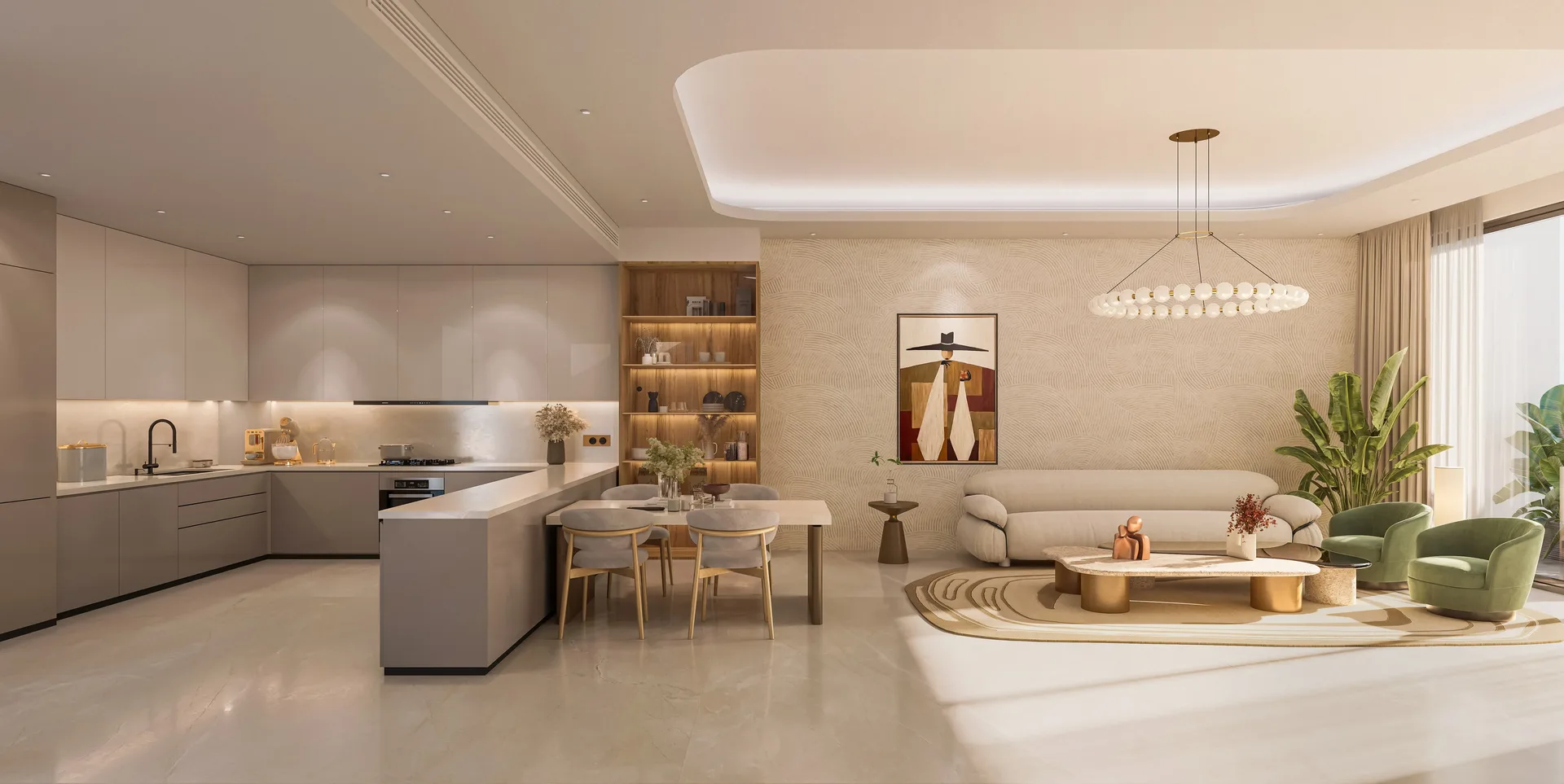 Interior at Blossom 40 in Majan Dubai
