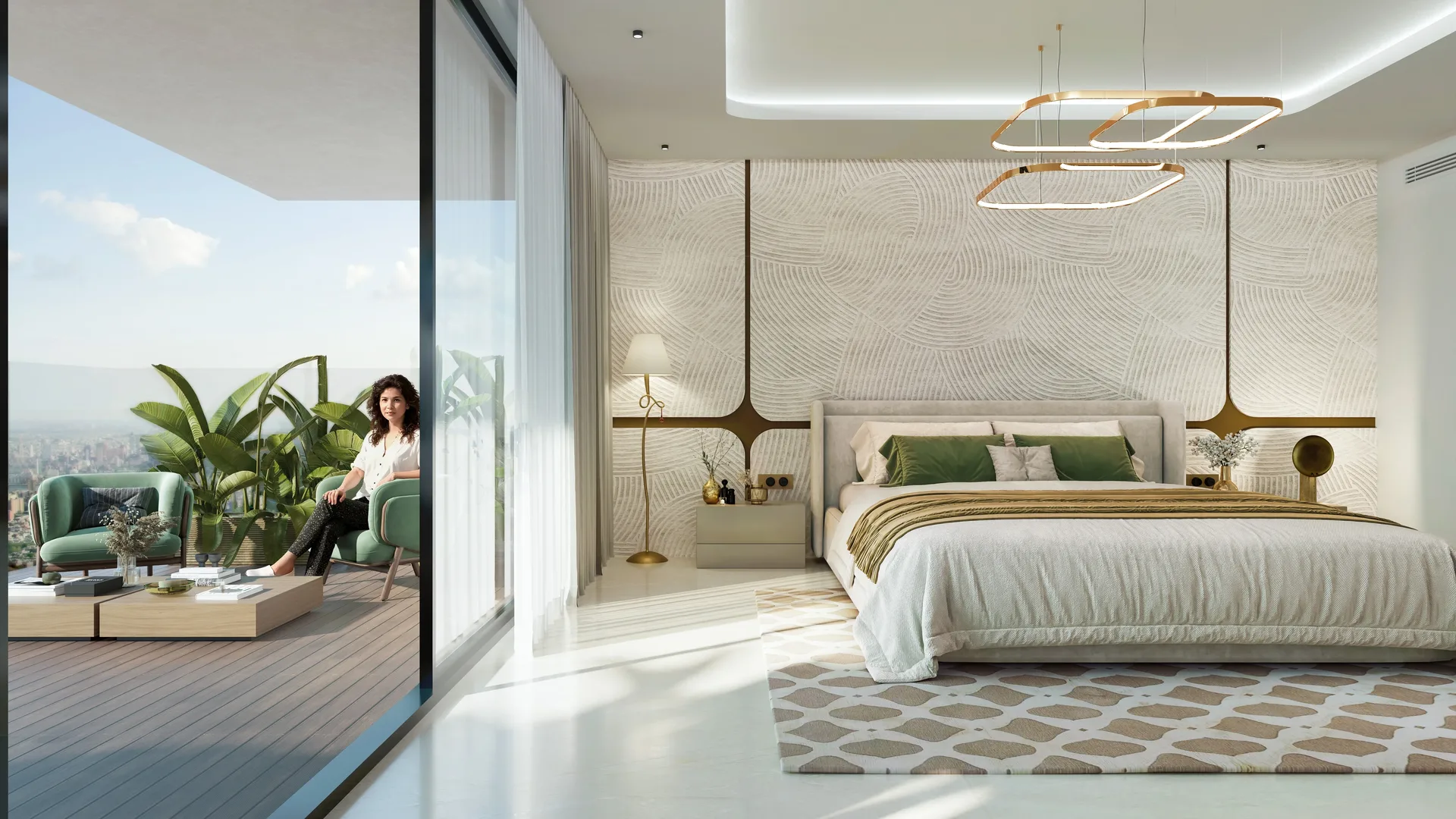 Interior at Blossom 40 in Majan Dubai