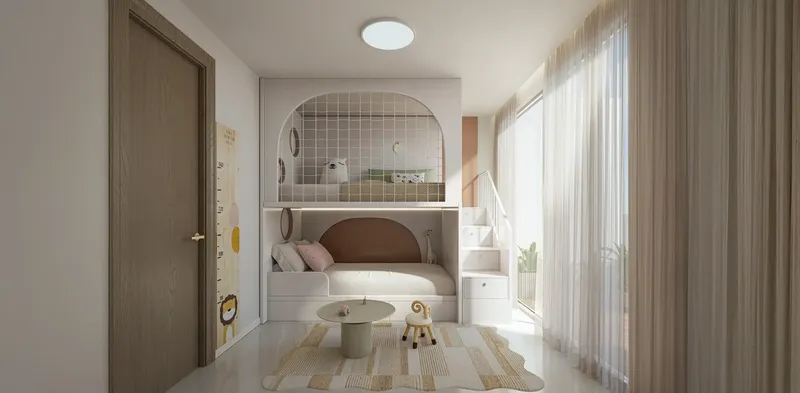 Interior at Blossom 40 in Majan Dubai