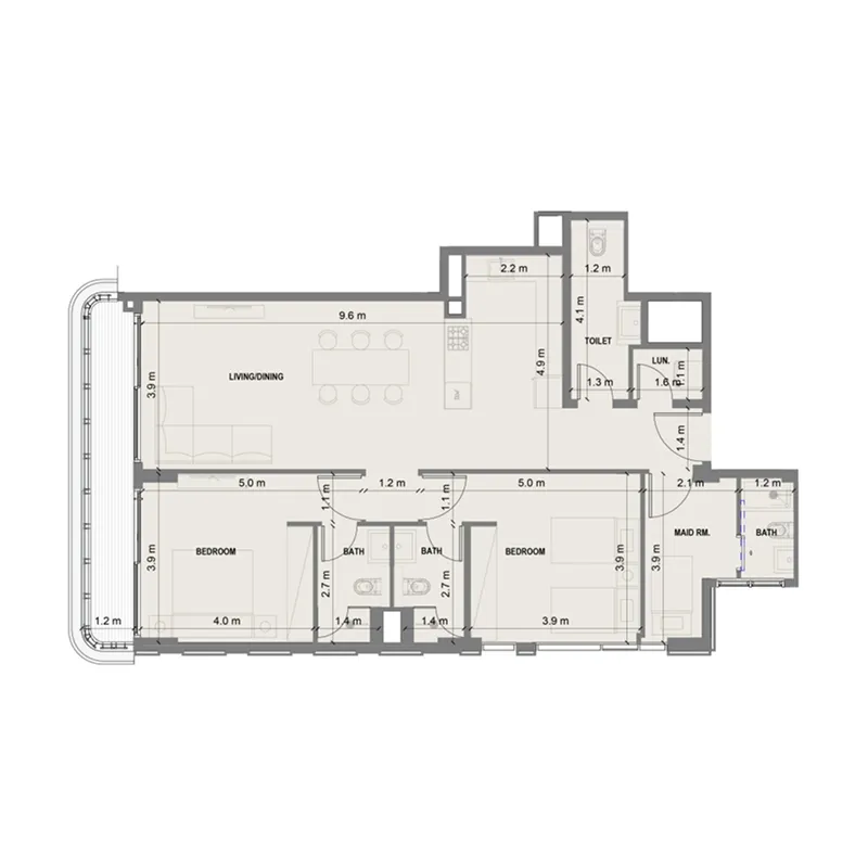 Shakirov Developments Blue Marina Residence floor plan