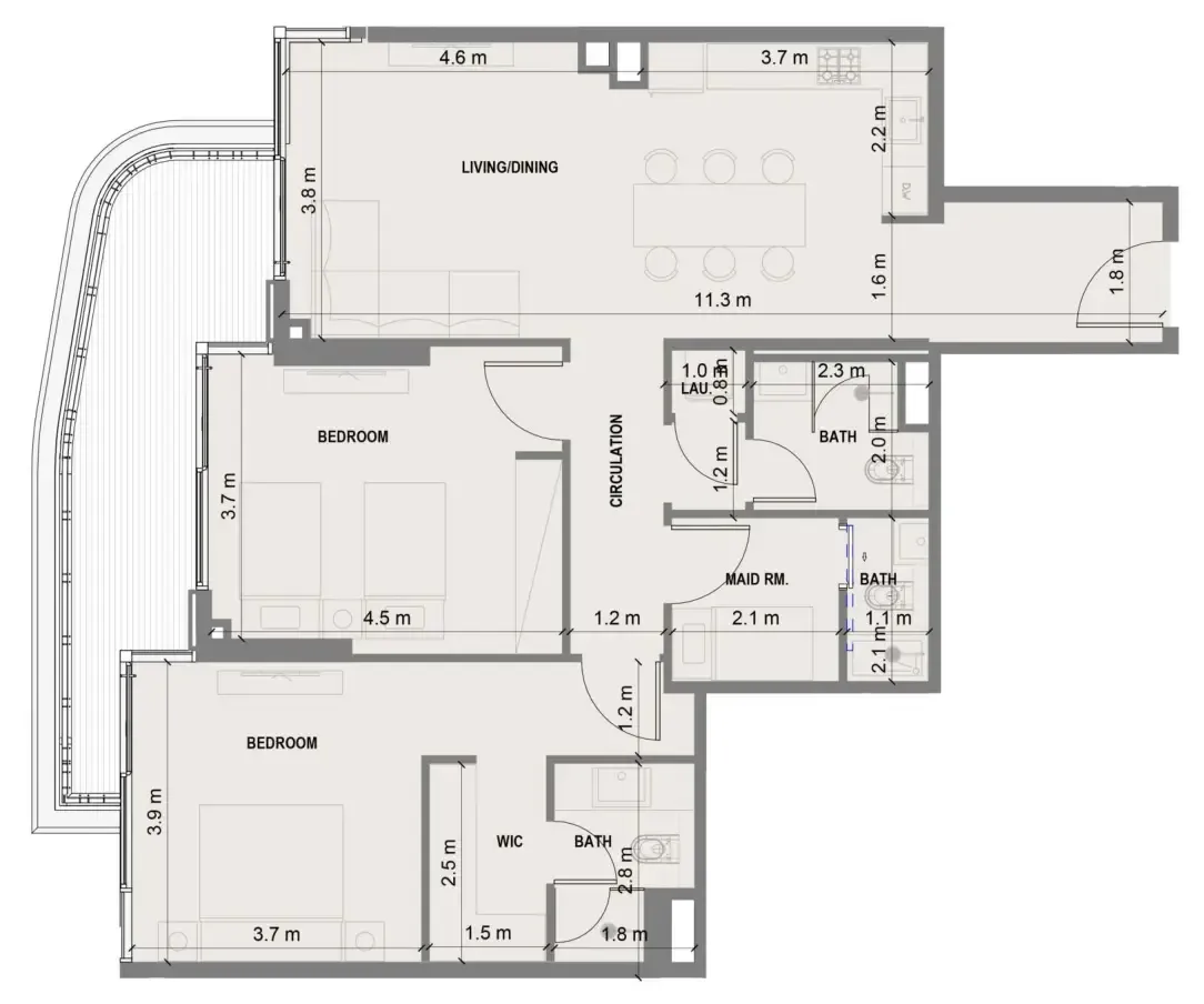 Shakirov Developments Blue Marina Residence floor plan