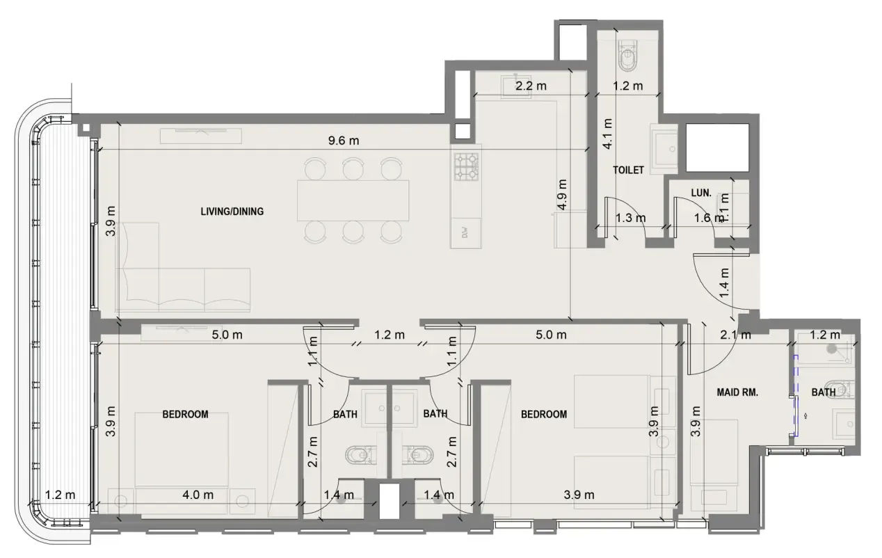 Shakirov Developments Blue Marina Residence floor plan