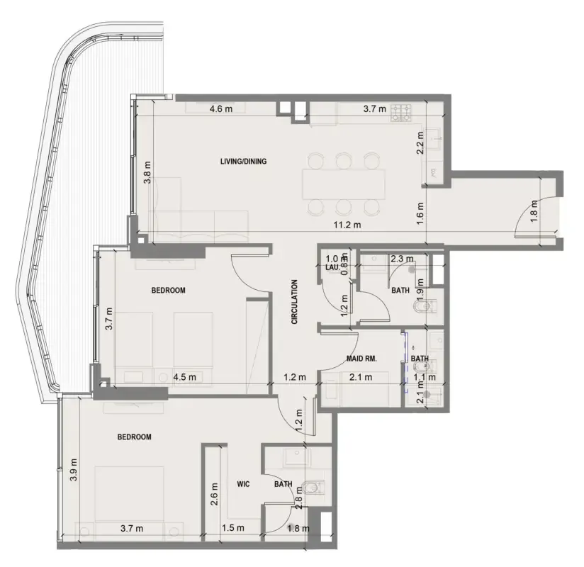 Shakirov Developments Blue Marina Residence floor plan