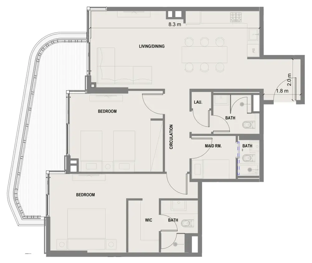 Shakirov Developments Blue Marina Residence floor plan
