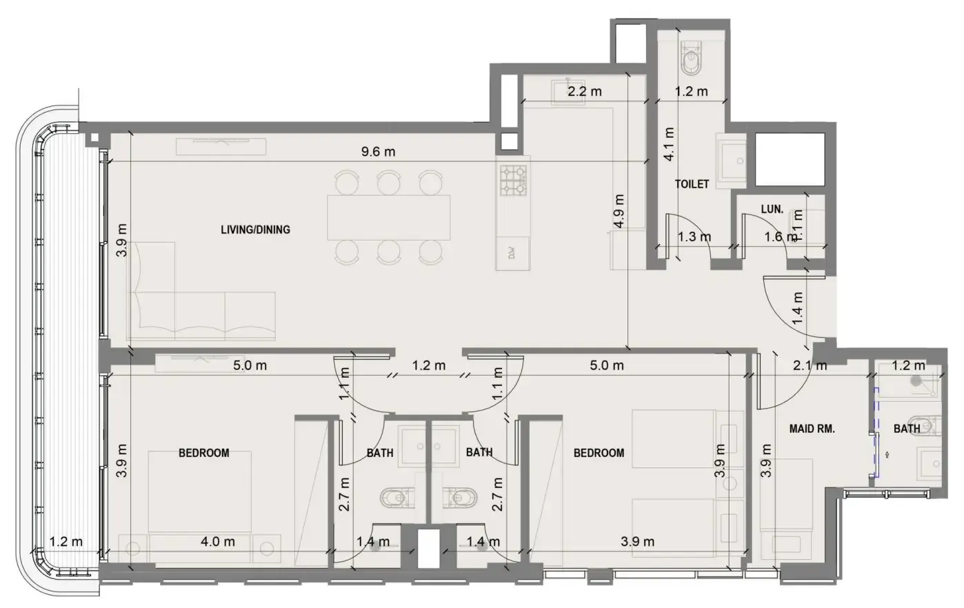 Shakirov Developments Blue Marina Residence floor plan