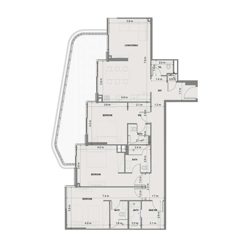 Shakirov Developments Blue Marina Residence floor plan