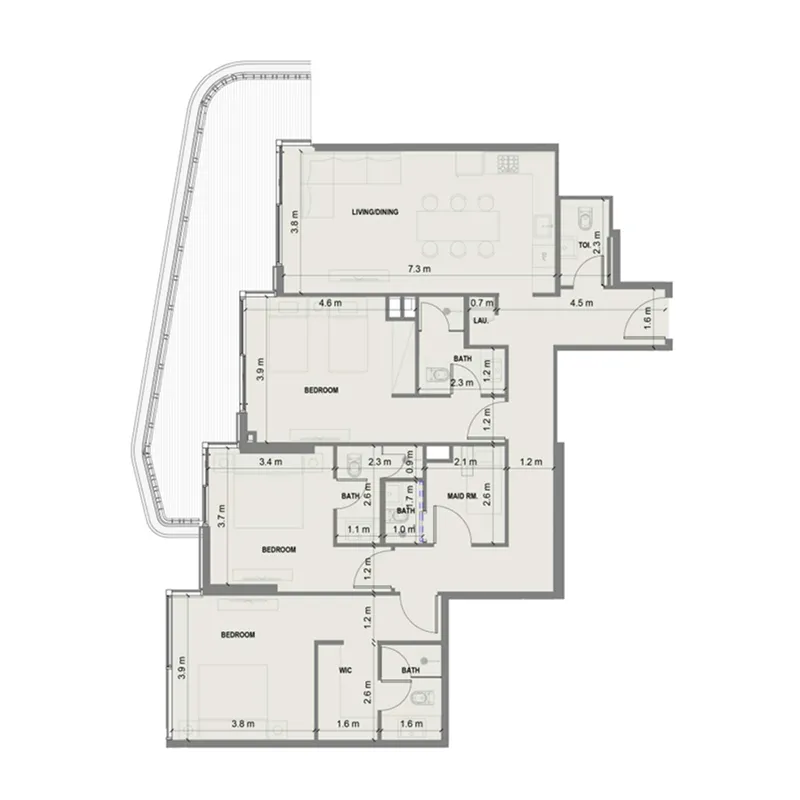 Shakirov Developments Blue Marina Residence floor plan