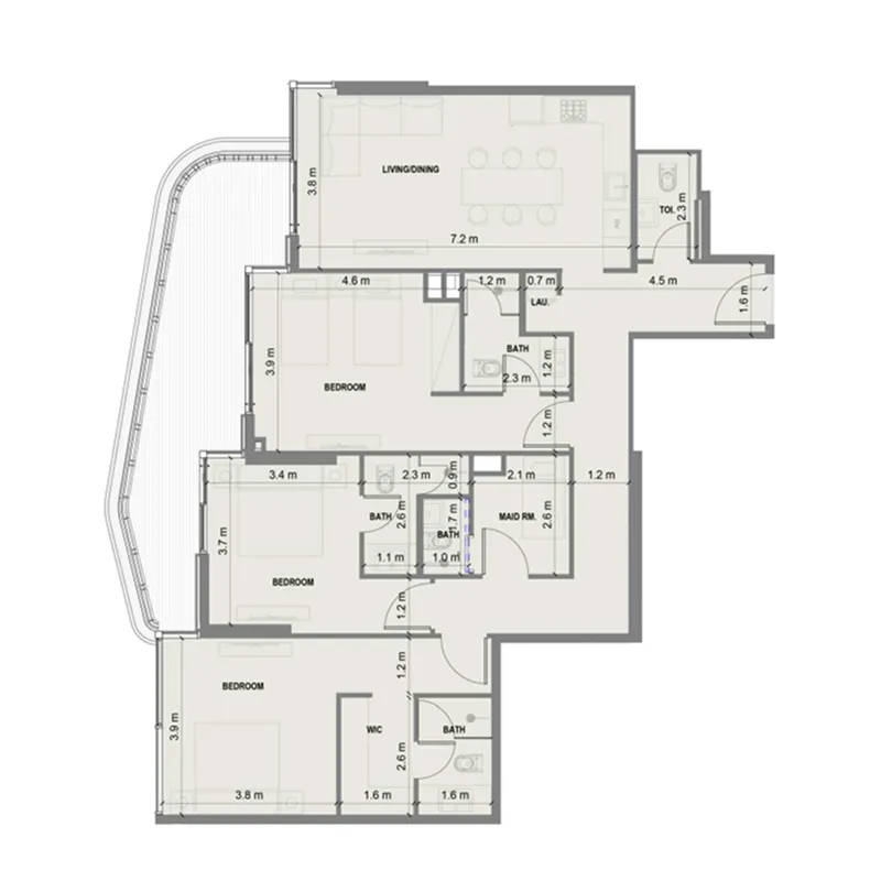 Shakirov Developments Blue Marina Residence floor plan