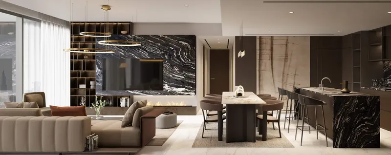 Interior at Bond Enclave in Arjan Dubai