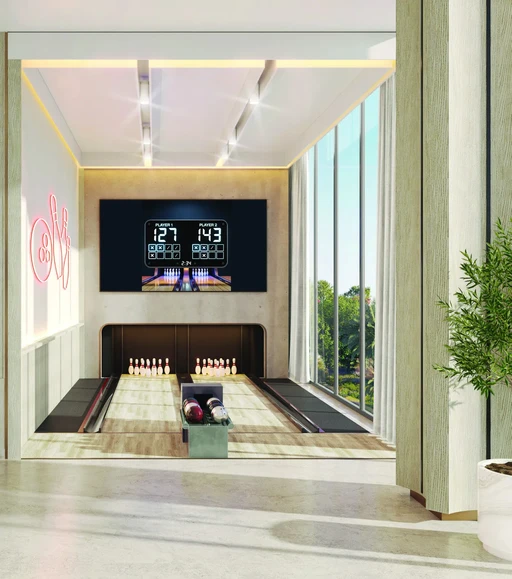 Bowling Alleys amenity image at Everly Place