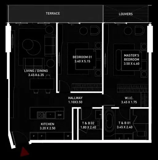 Cosmo Developments Brabus Island floor plan