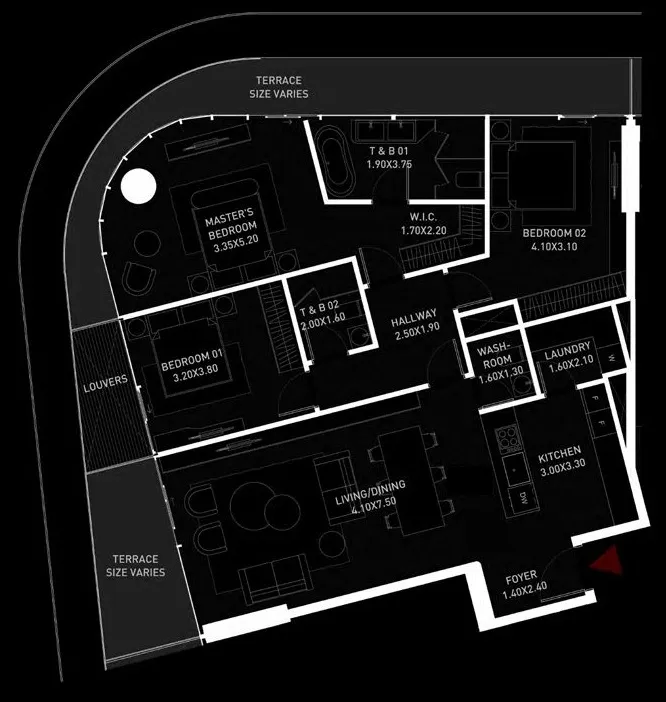 Cosmo Developments Brabus Island floor plan