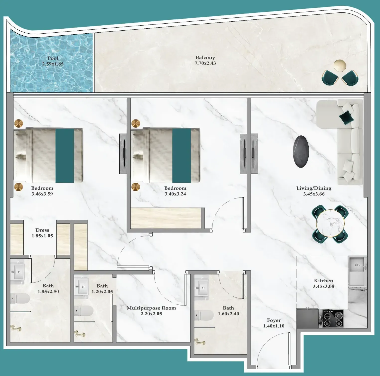 Danube Breez floor plan