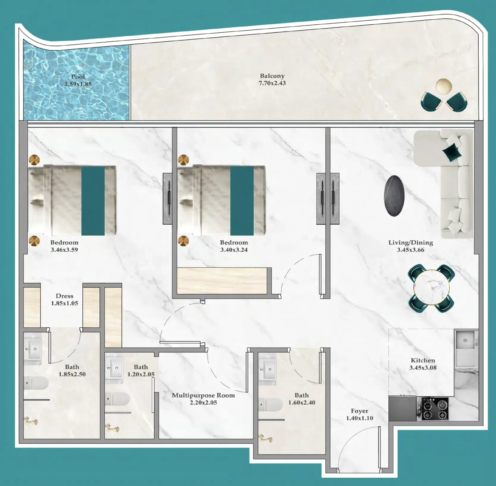 Danube Breez floor plan