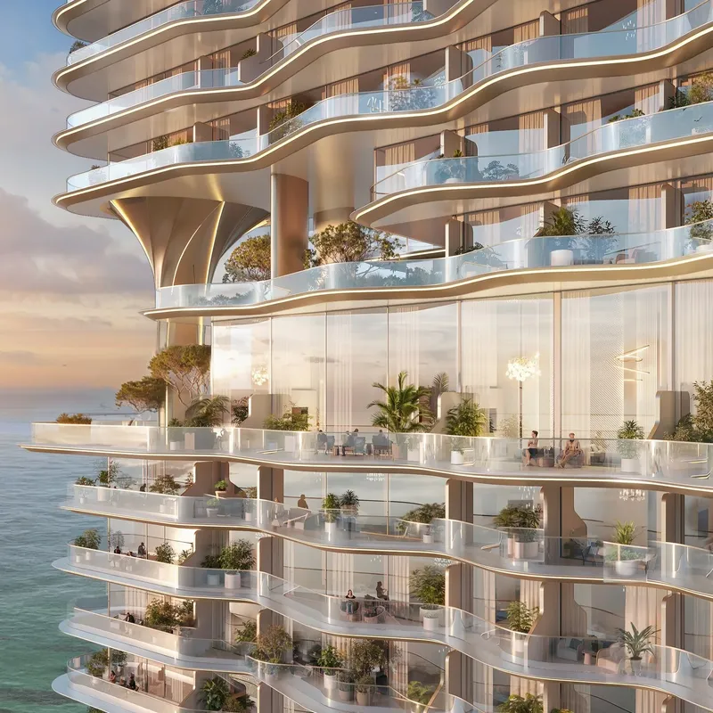 Exterior at Breez in Maritime City Dubai