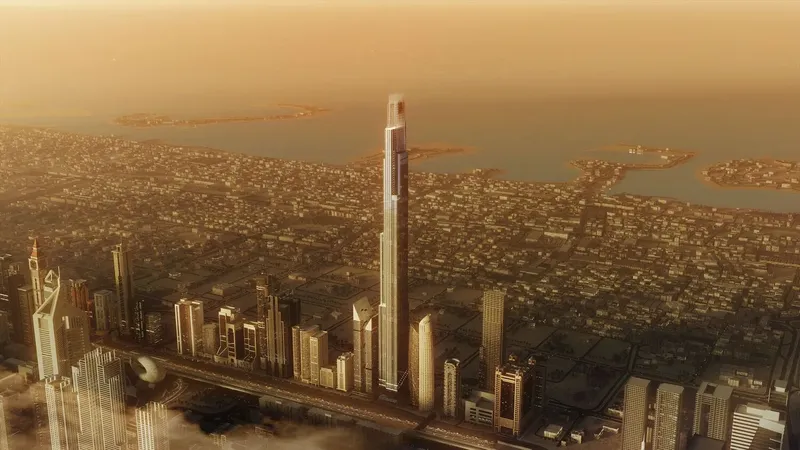 Exterior at Burj Azizi in Trade Center Dubai