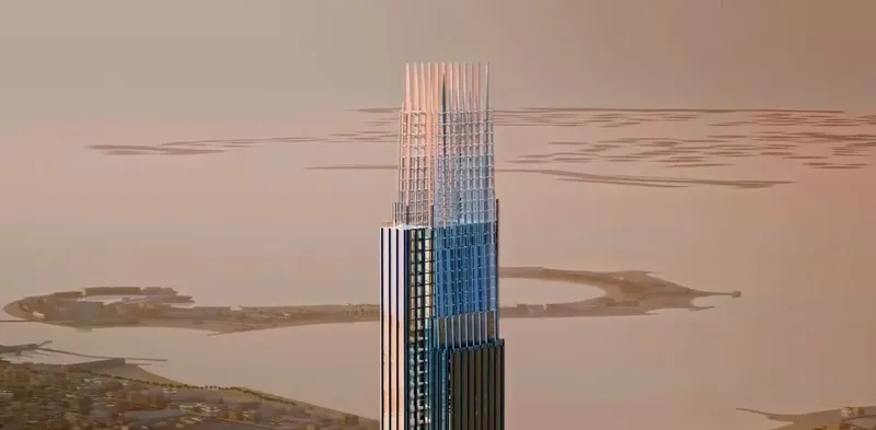 Exterior at Burj Azizi in Trade Center Dubai