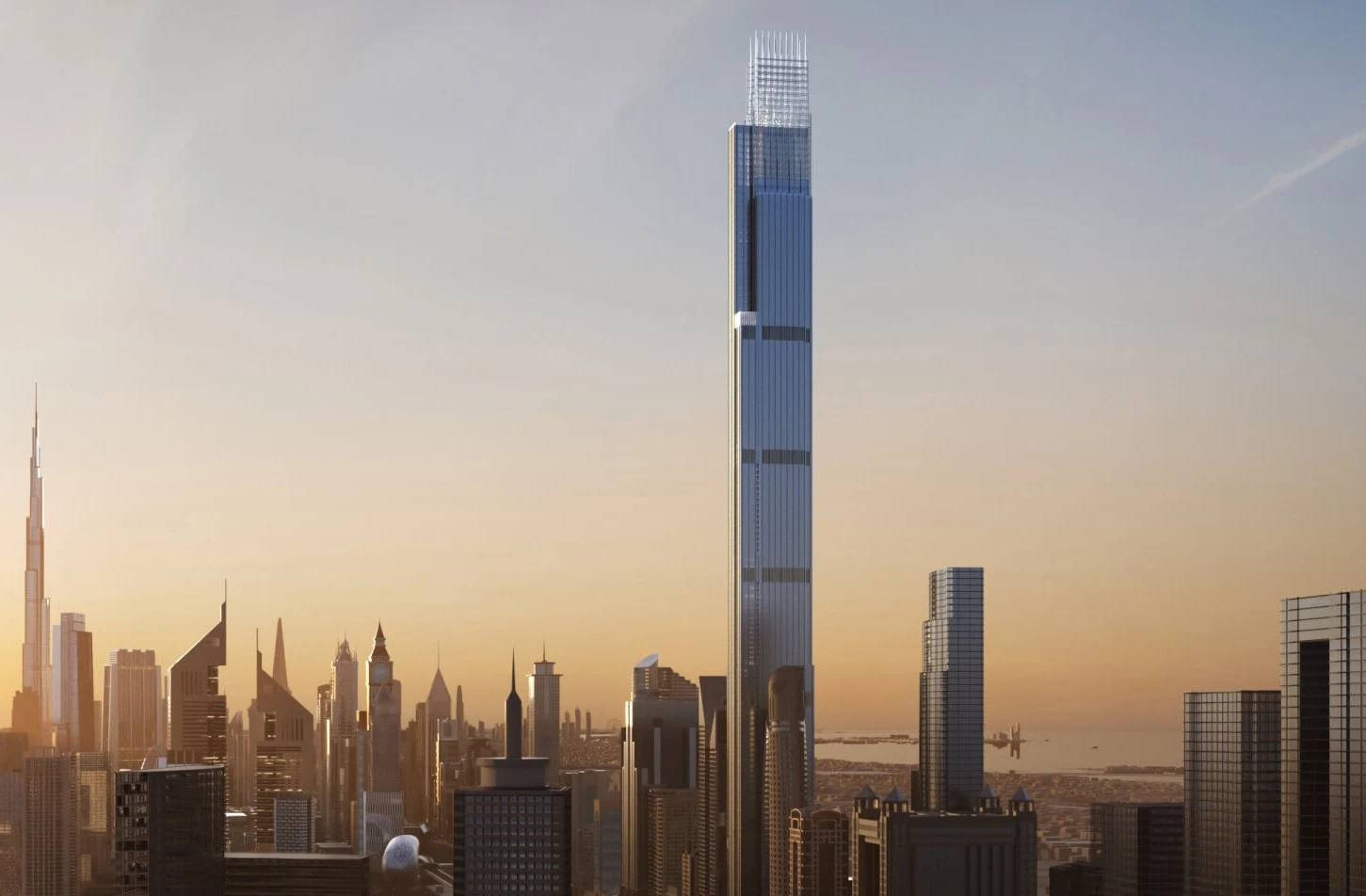 Exterior at Burj Azizi in Trade Center Dubai