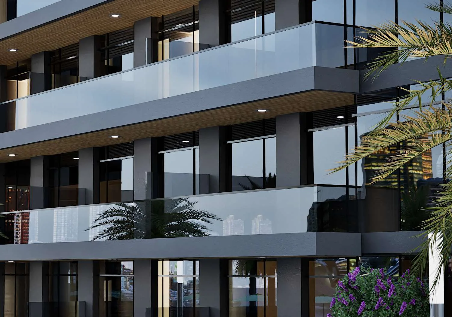 Exterior at Butterfly Towers in Arjan Dubai