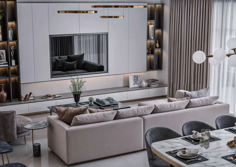 Interior at Butterfly Towers in Arjan Dubai