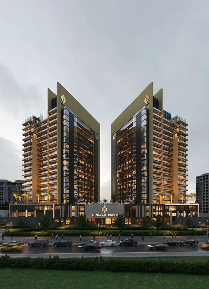 Exterior at Butterfly Towers in Arjan Dubai