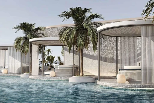 Cabanas amenity image at Amra Residences