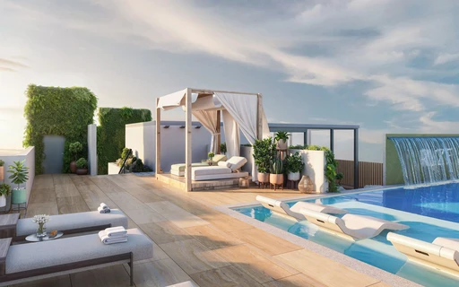 Cabanas amenity image at Ryze Residences by AUM Development