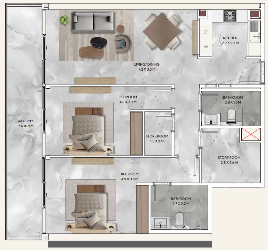 Infracorp California Residences floor plan