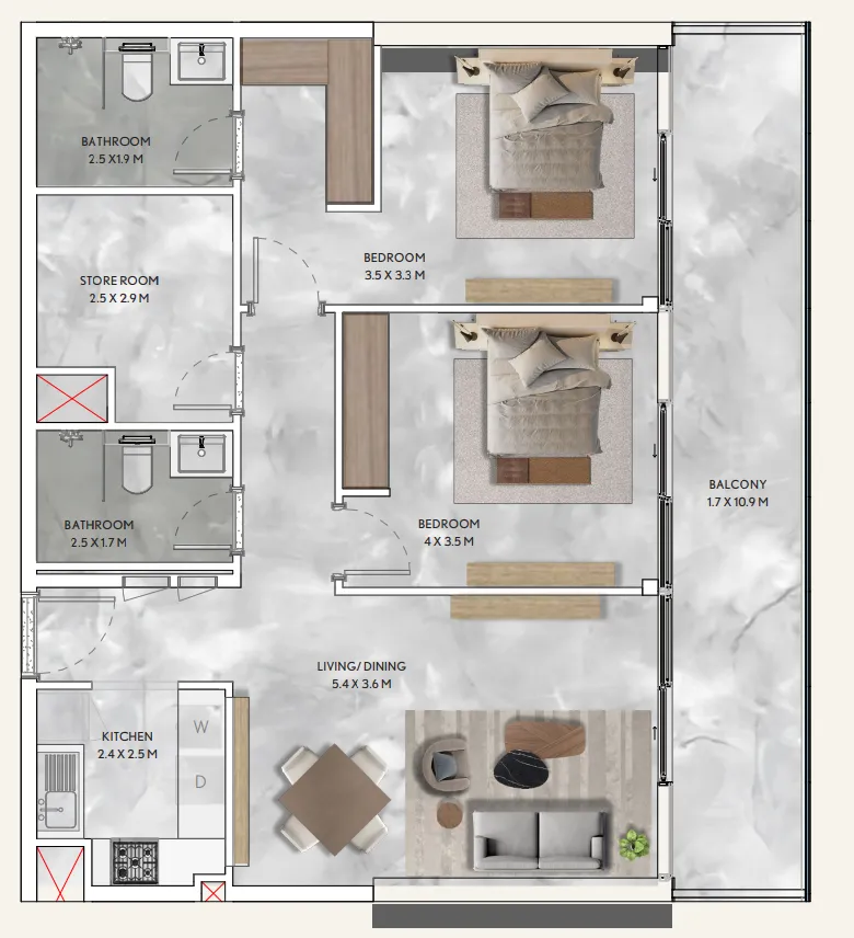 Infracorp California Residences floor plan