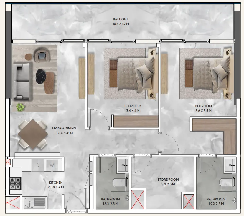 Infracorp California Residences floor plan