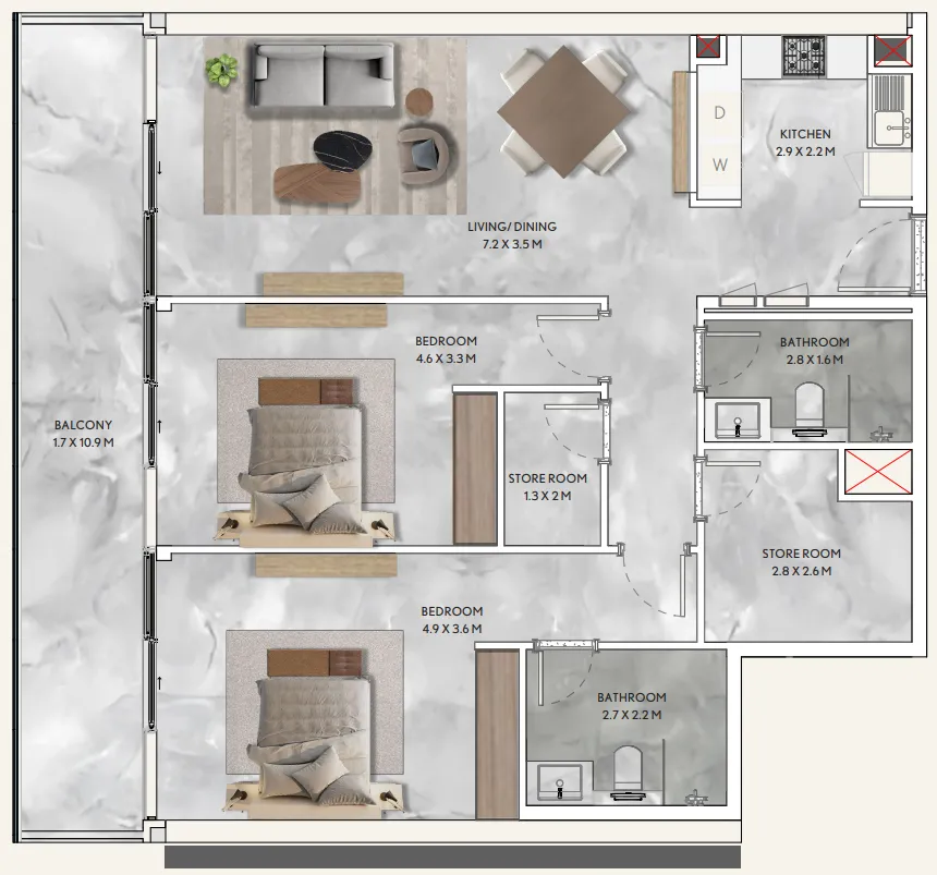 Infracorp California Residences floor plan