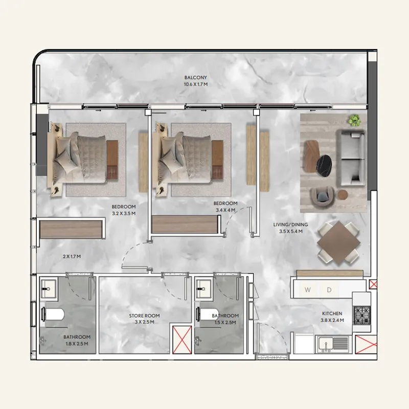 Infracorp California Residences floor plan