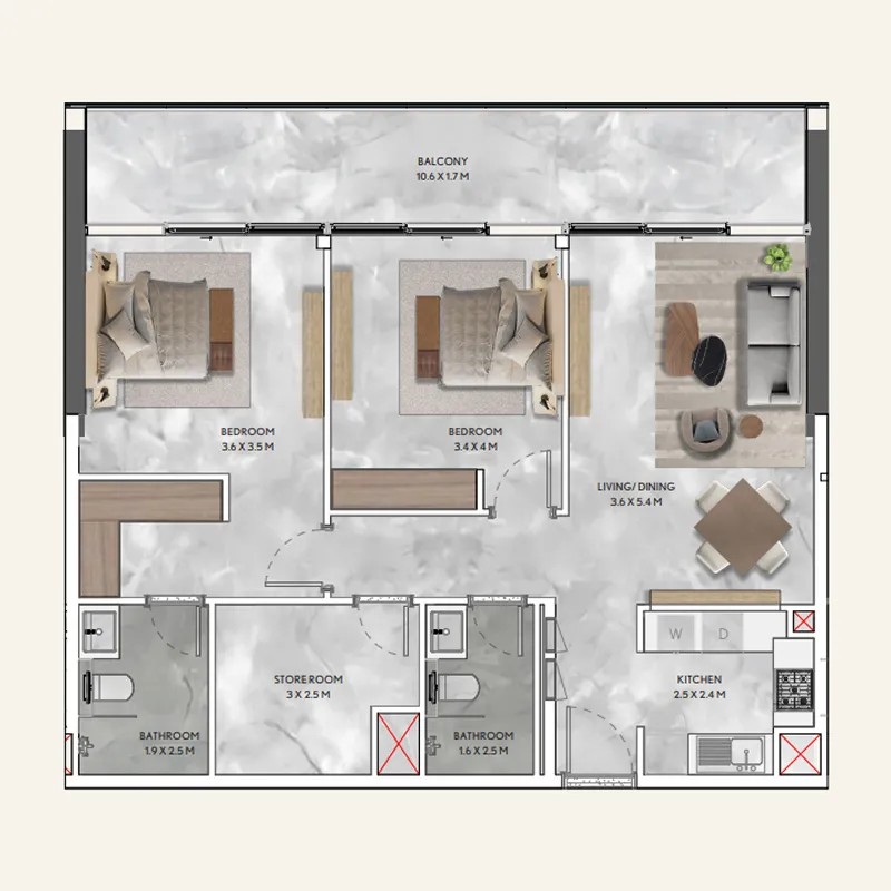 Infracorp California Residences floor plan