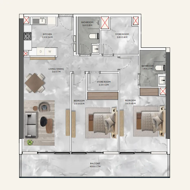 Infracorp California Residences floor plan