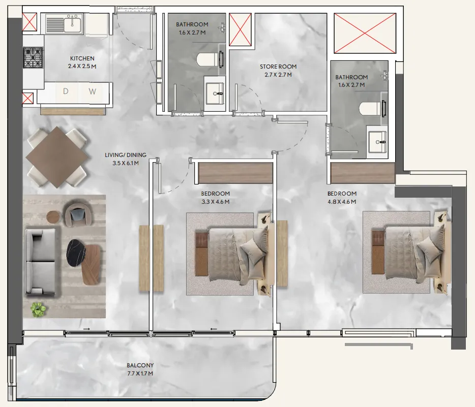 Infracorp California Residences floor plan