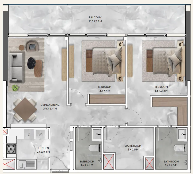 Infracorp California Residences floor plan