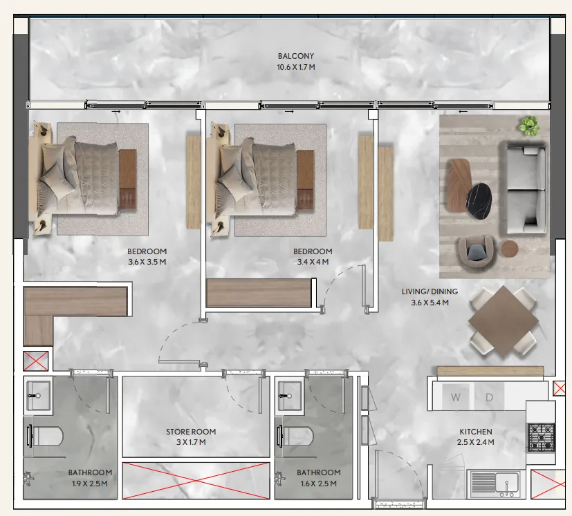Infracorp California Residences floor plan